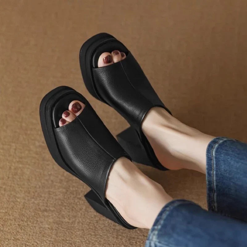 Gerda | Sandaler med Blokhæl og Plateau
