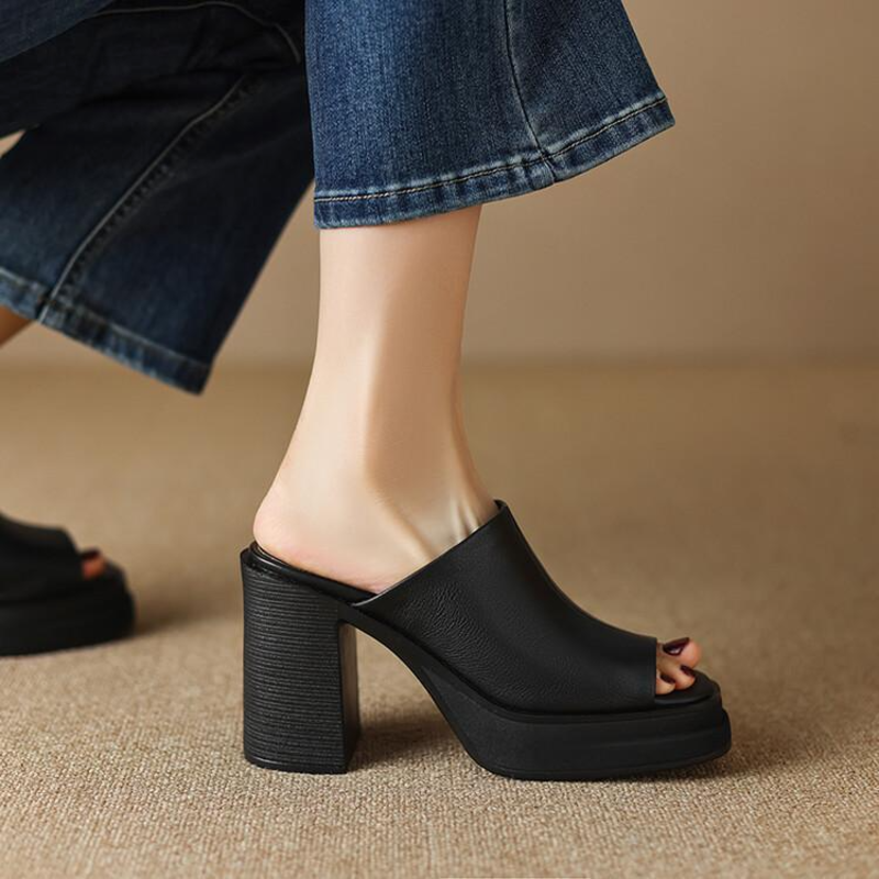 Gerda | Sandaler med Blokhæl og Plateau