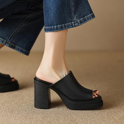 Gerda | Sandaler med Blokhæl og Plateau