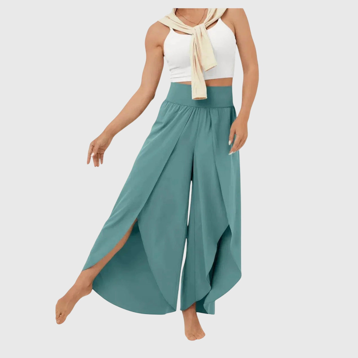 Perla | Vide bukser med indbygget shorts