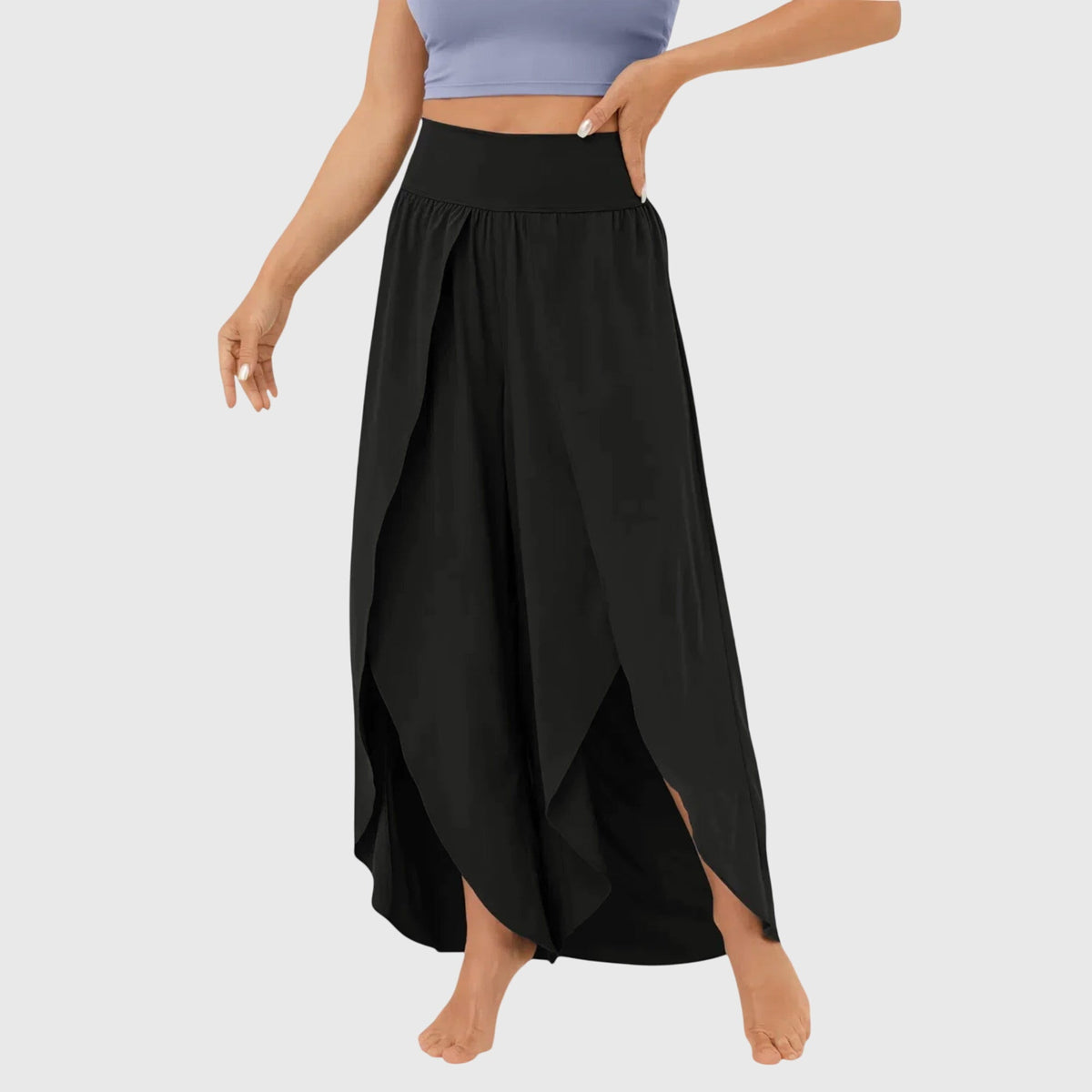 Perla | Vide bukser med indbygget shorts