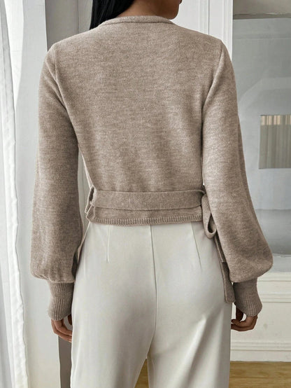 Heidrun | Slå-om Sweater med Bindebånd