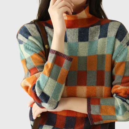 Aldis | Sweater med Farveblokke