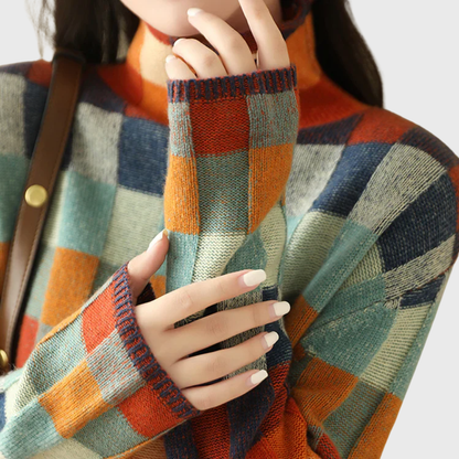 Aldis | Sweater med Farveblokke