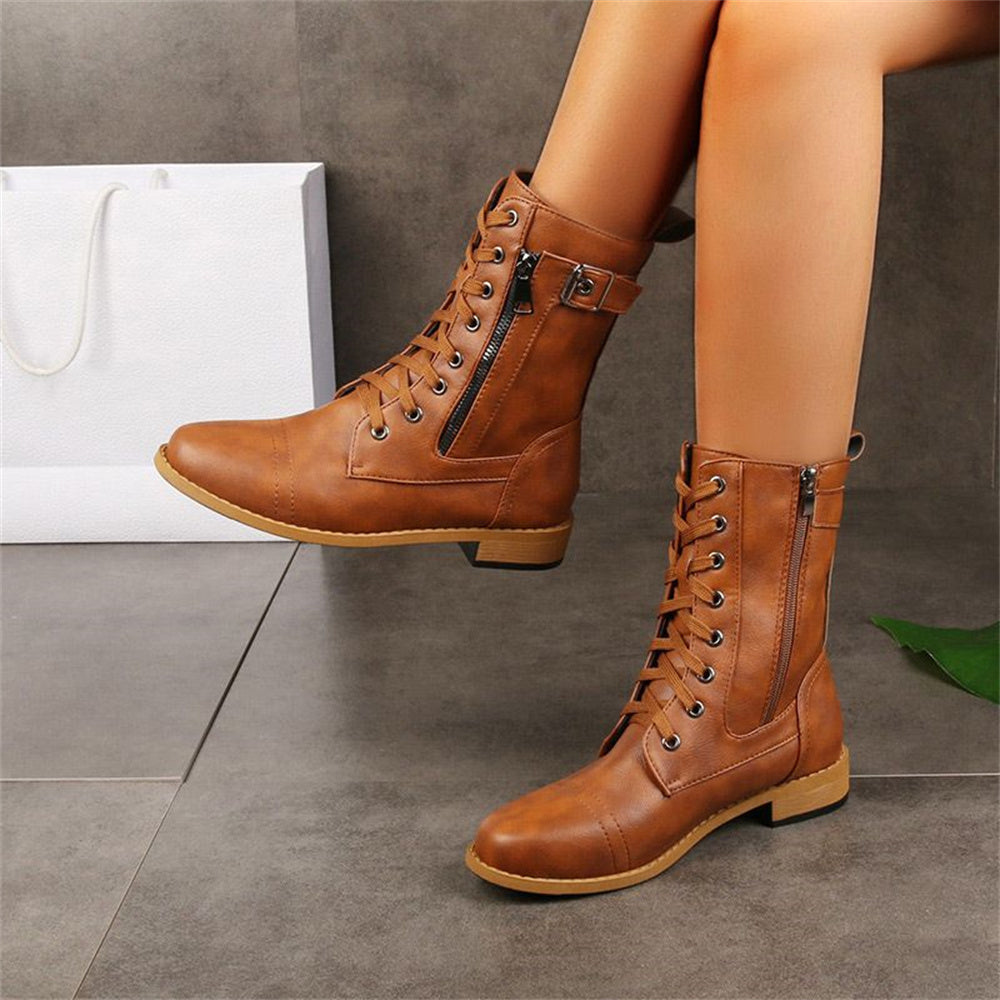 Ankelstøvler med bred tåkasse farvevariant