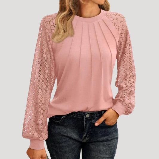 Torbjørn | Blondeærmet Bluse