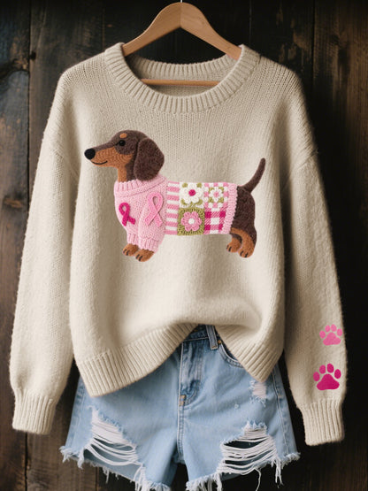 Gunnleif | Gravhunde Sweater i Blødt Strik