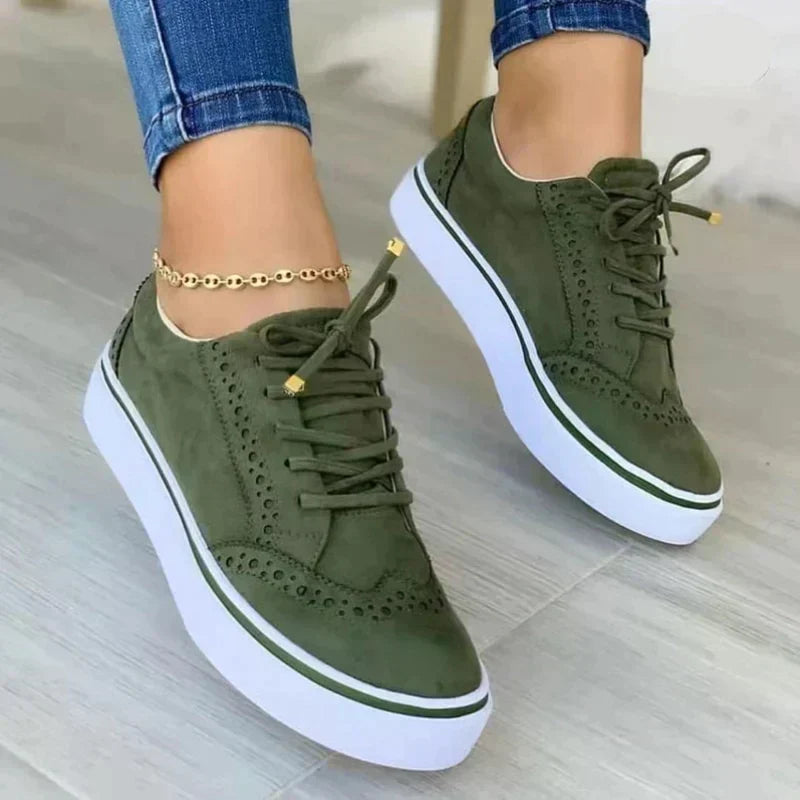 Ragnfast | Platform Sneakers i Brogue-Stil