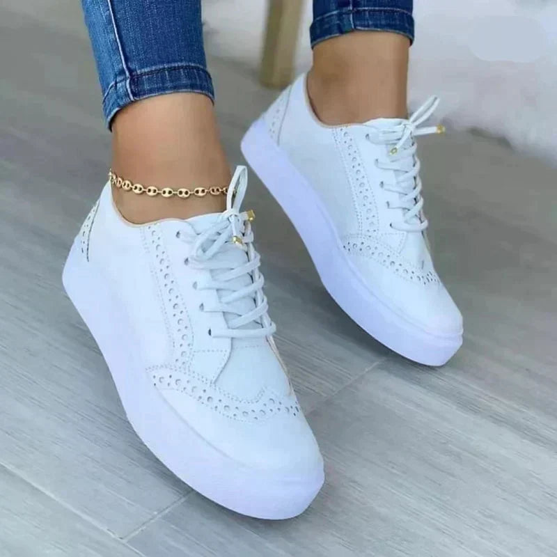 Ragnfast | Platform Sneakers i Brogue-Stil