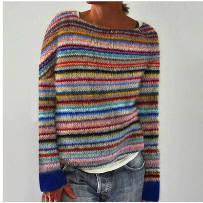 Sunnvør | Sweater med Bådudskæring og Nordisk Bærestykke