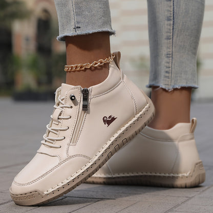 Sunndrid | Snørede Sneakers med Sidelynlås