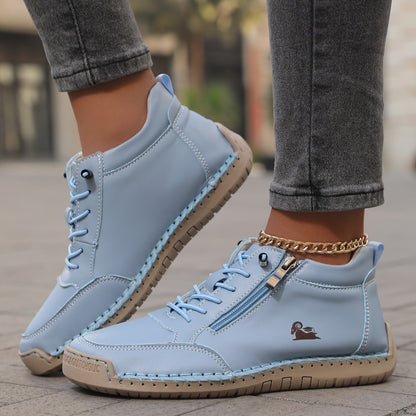 Sunndrid | Snørede Sneakers med Sidelynlås