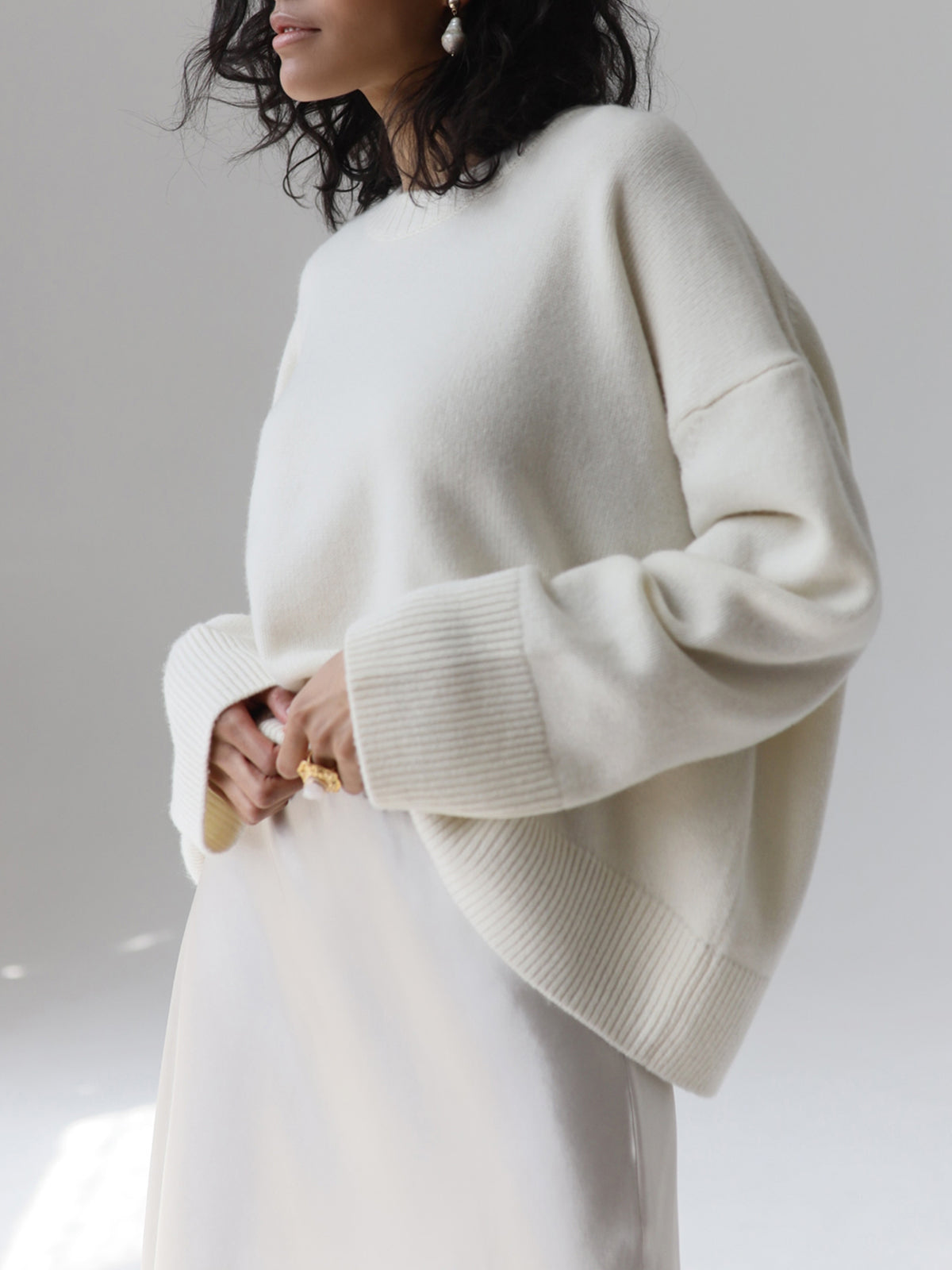 Ragnelv | Klassisk Sweater med Ribkant