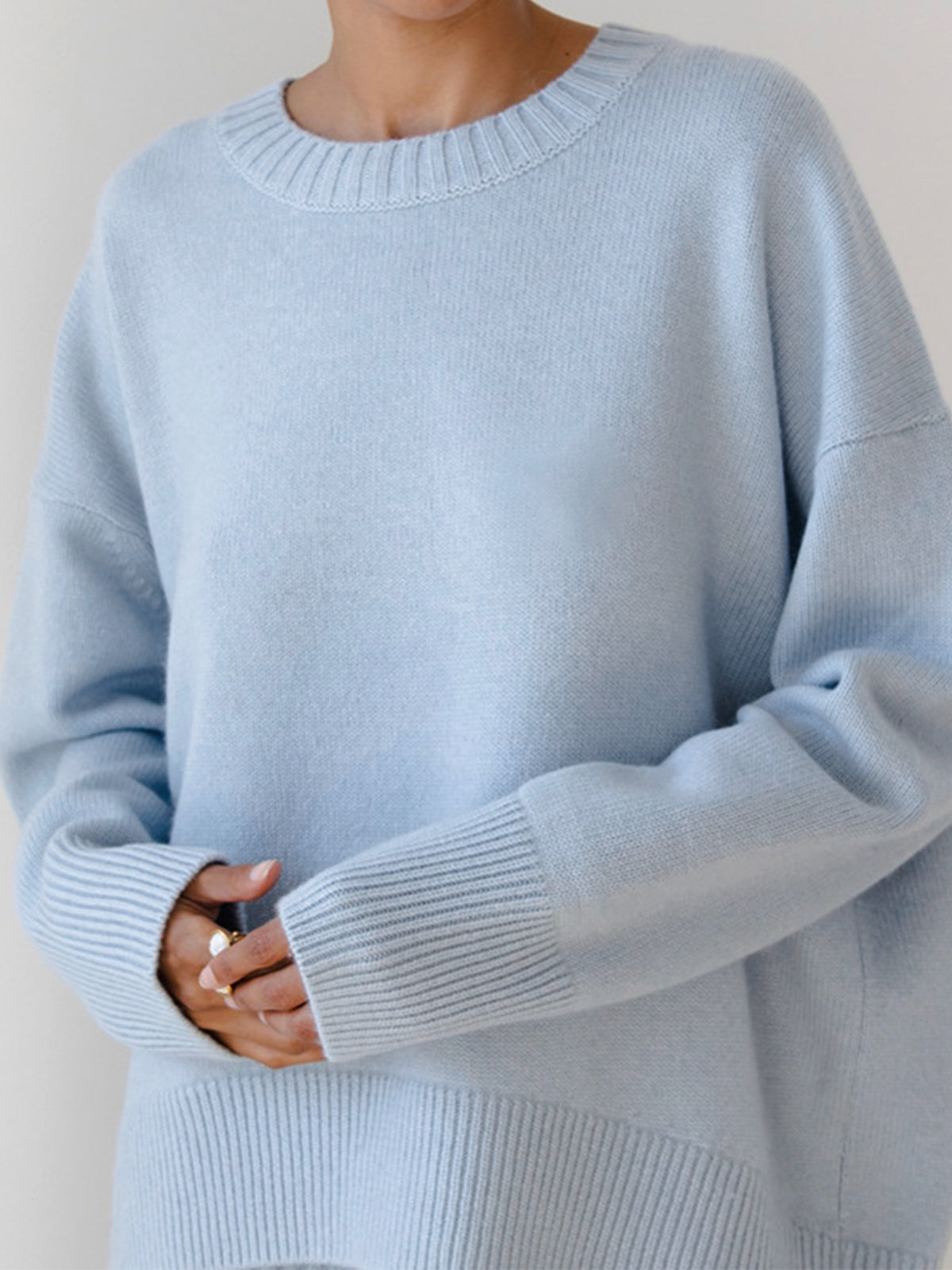 Ragnelv | Klassisk Sweater med Ribkant