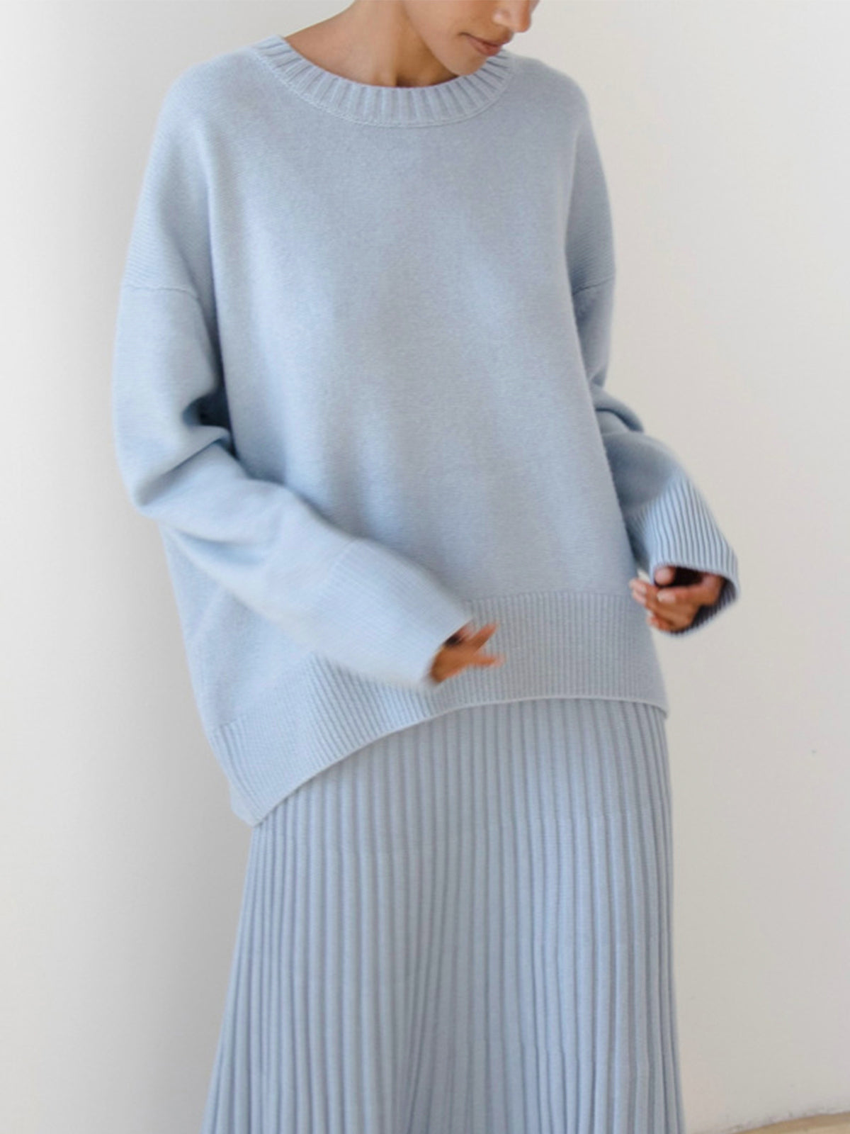 Ragnelv | Klassisk Sweater med Ribkant