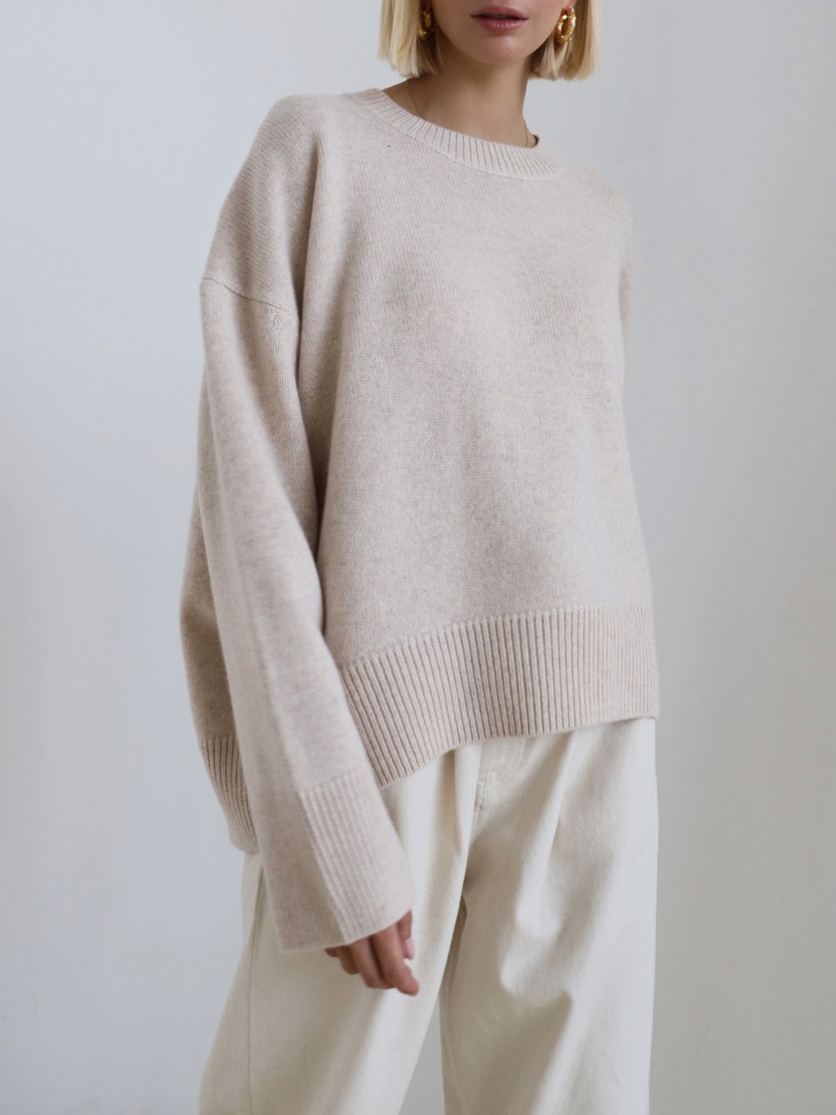 Ragnelv | Klassisk Sweater med Ribkant