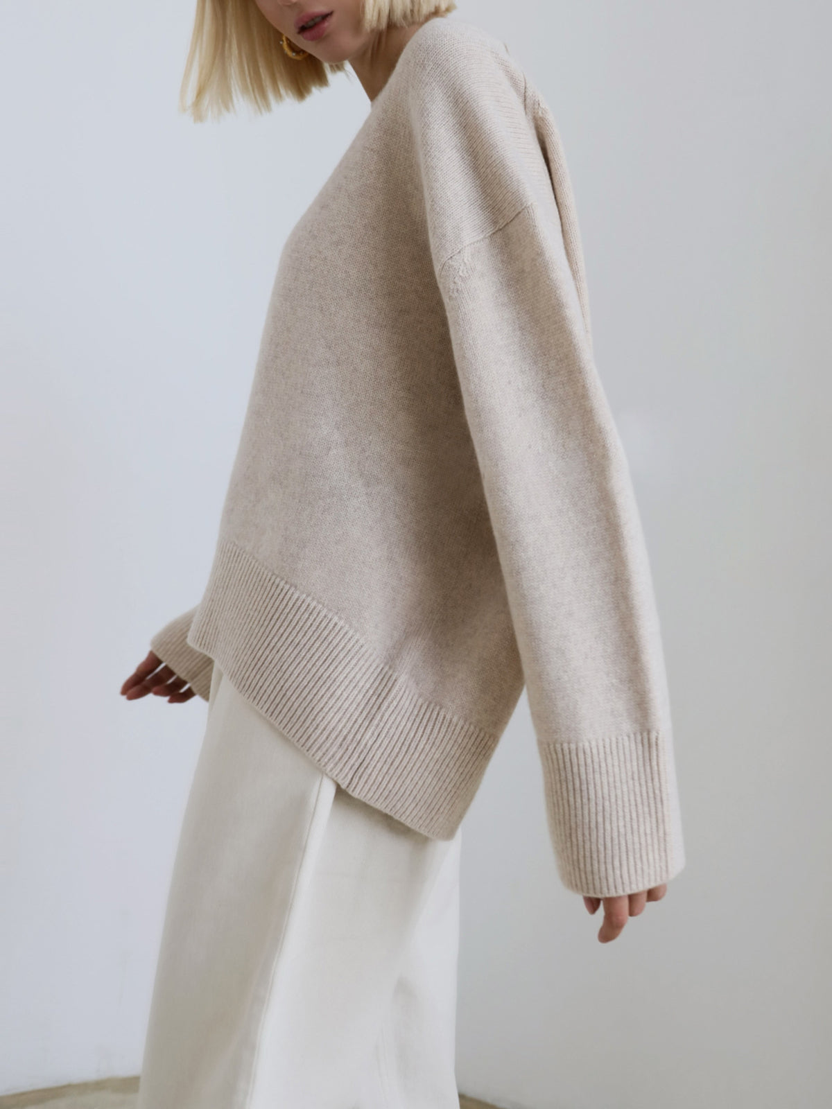 Ragnelv | Klassisk Sweater med Ribkant