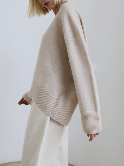 Ragnelv | Klassisk Sweater med Ribkant