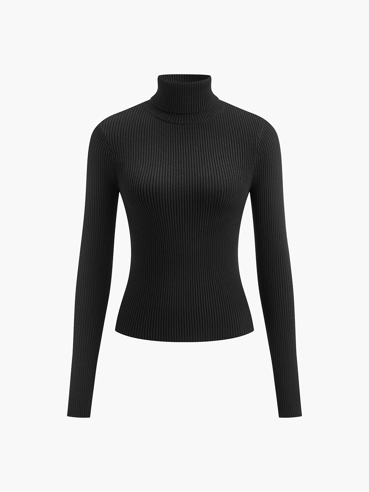 Dagbjørt | Ribstrik Sweater med Rullekrave