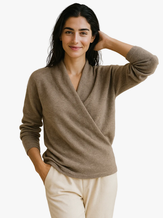 Frøydis | Slå-om Sweater med Ribkant
