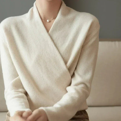 Frøydis | Slå-om Sweater med Ribkant