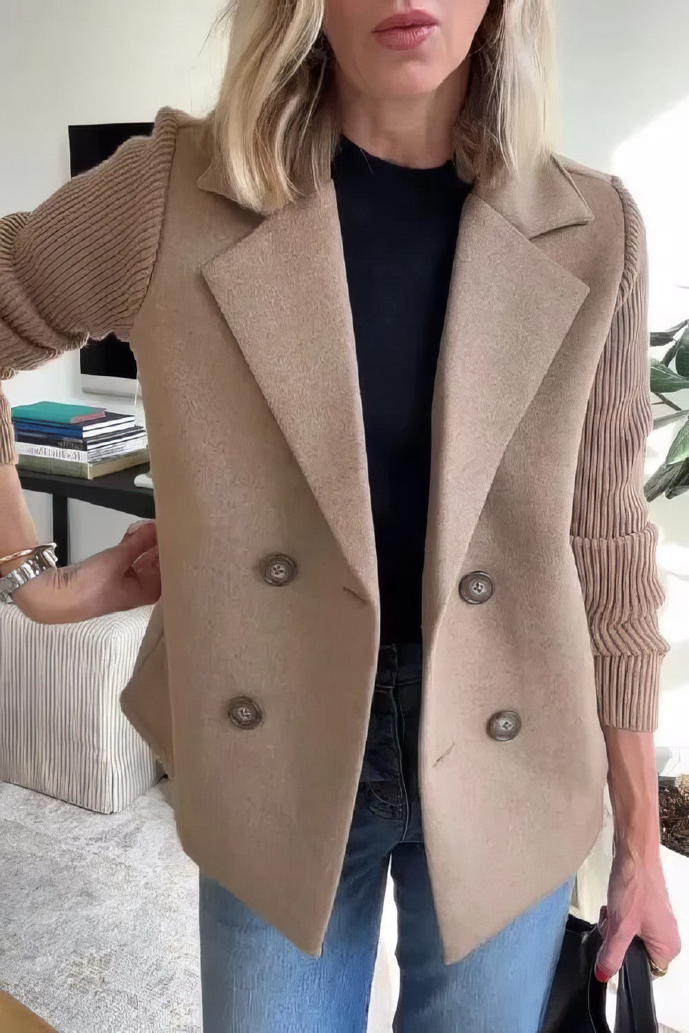 Claire | Elegant Dame Blazer – Tidøs Stil og Komfort