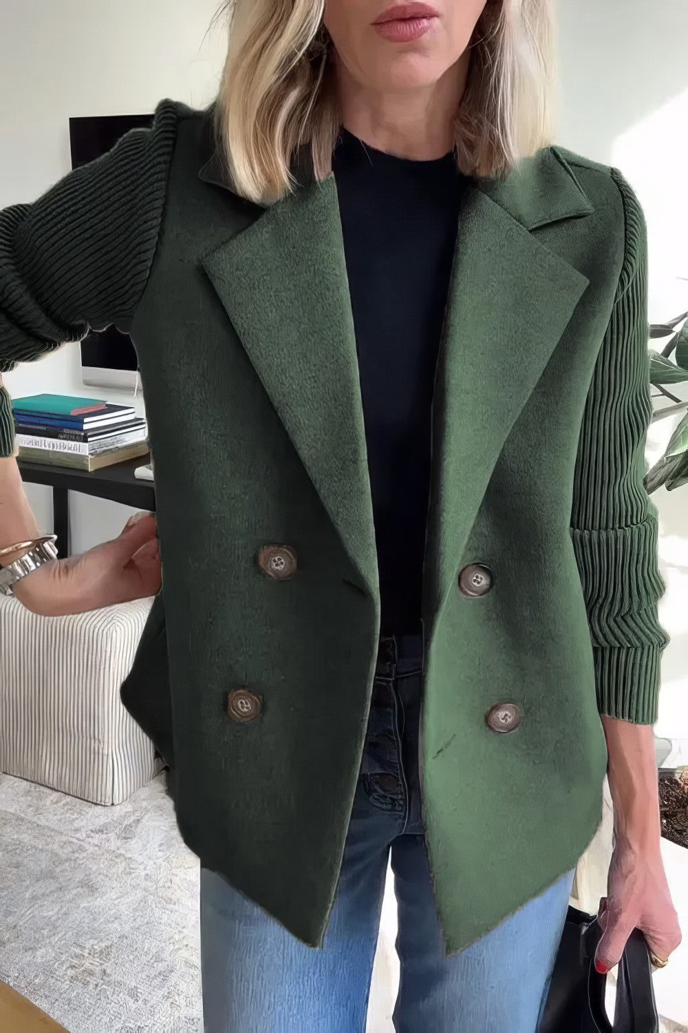 Claire | Elegant Dame Blazer – Tidøs Stil og Komfort