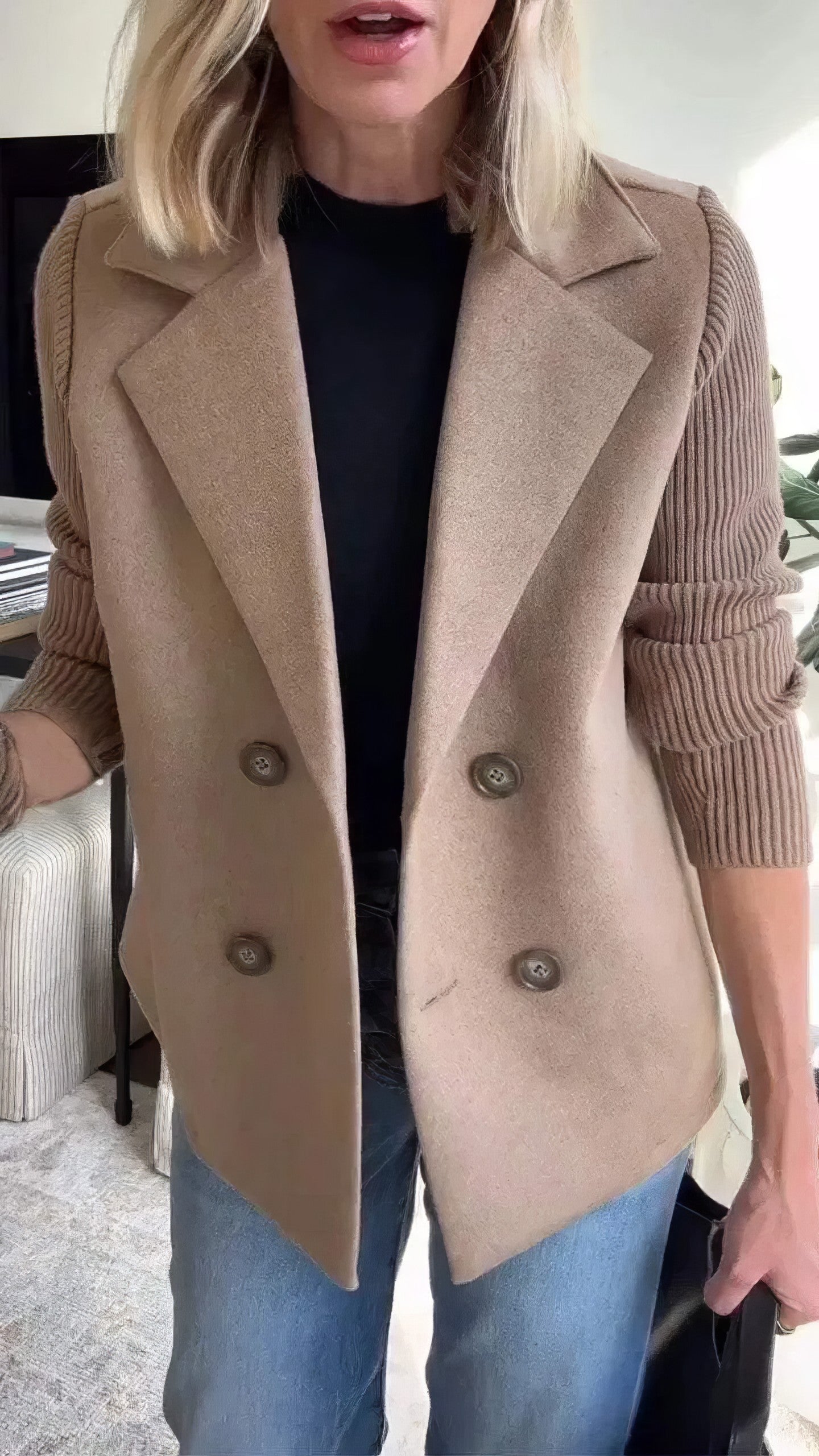 Claire | Elegant Dame Blazer – Tidøs Stil og Komfort