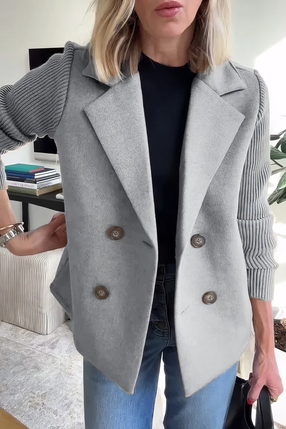 Claire | Elegant Dame Blazer – Tidøs Stil og Komfort