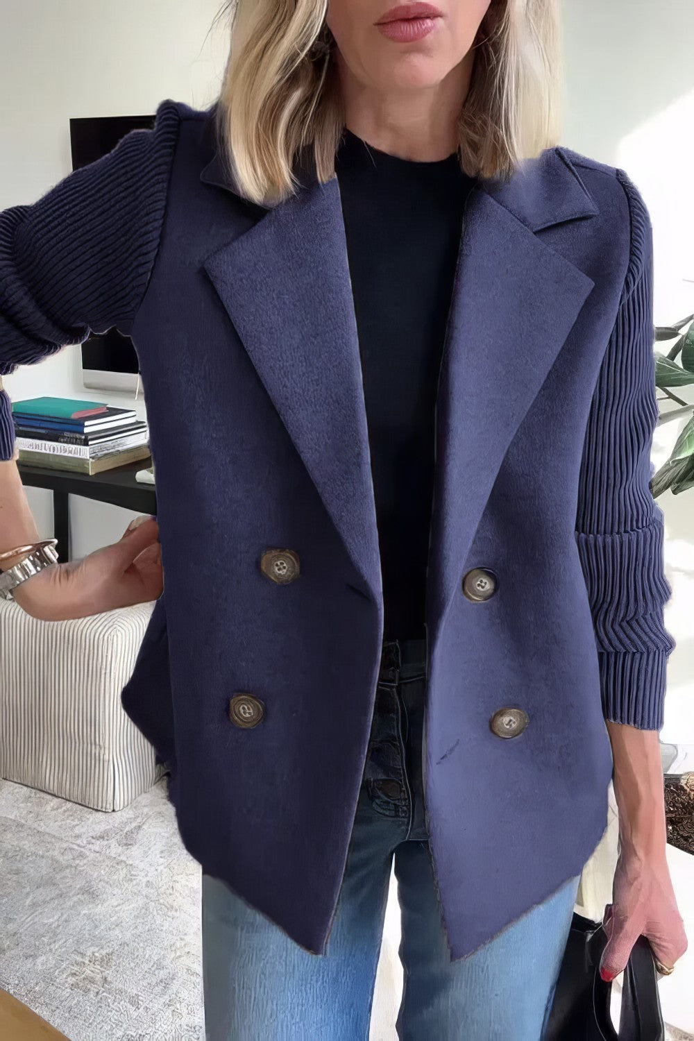 Claire | Elegant Dame Blazer – Tidøs Stil og Komfort